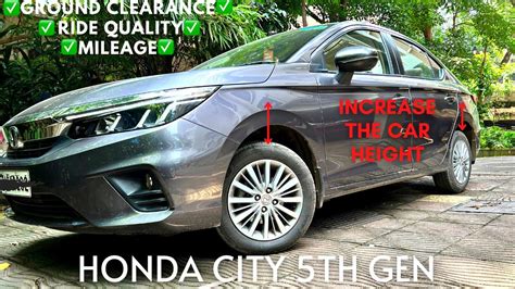 city ground clearance|Honda CITY 5th GEN Ground Clearance Test .